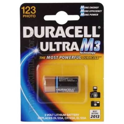 Батарейка Duracell DL 123A Ultra 3V B1